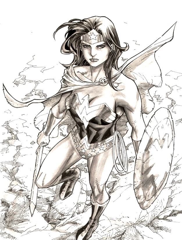 Coloriage Wonder Woman