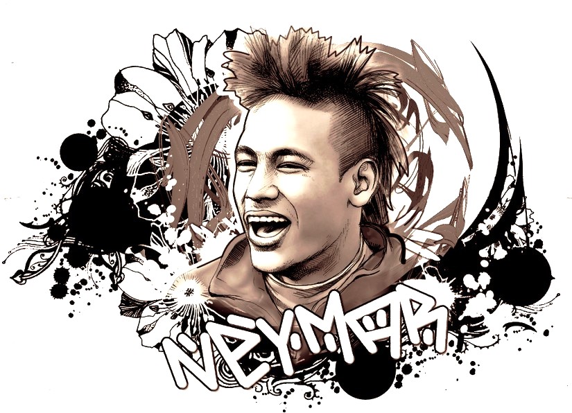 Coloriage Neymar - Brésil