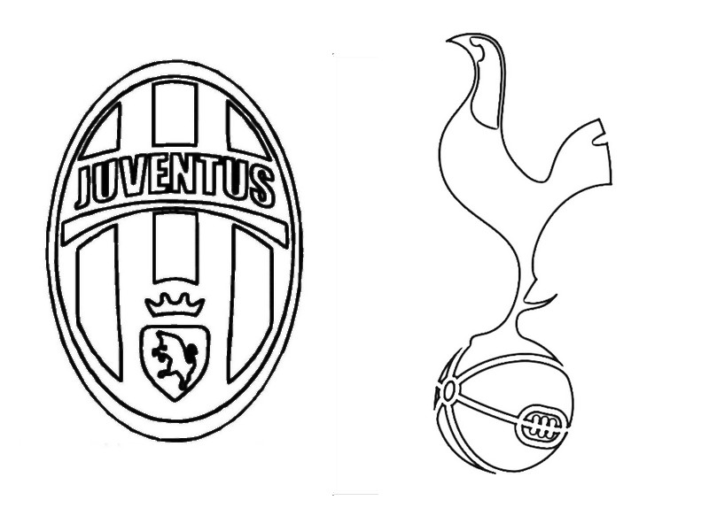 Coloriage Juventus Football Club- Tottenham Hotspur FC