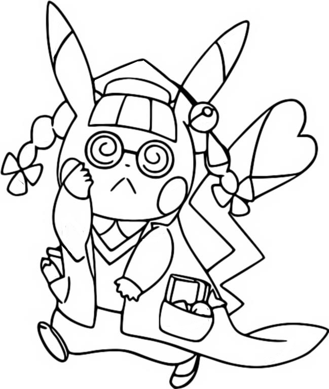Desenho para colorir Doctor Pikachu