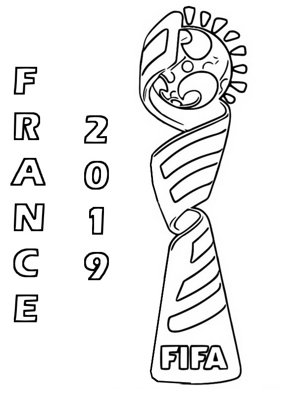 Coloriage Logo France 2019
