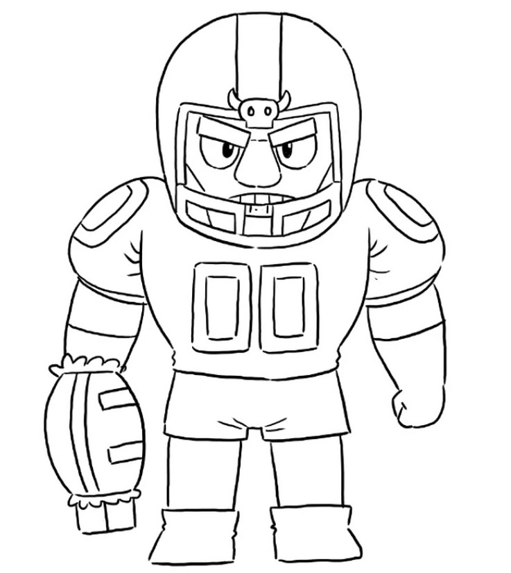 Coloriage Touchdown Bull