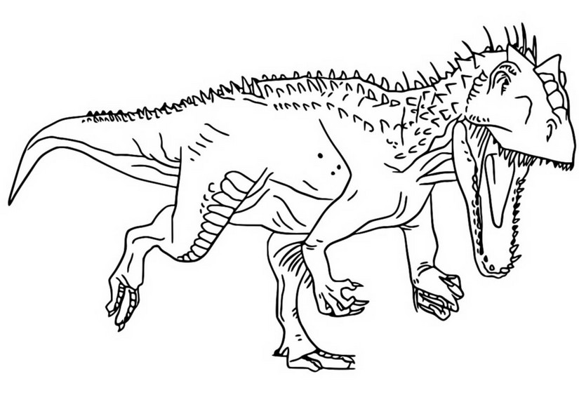Coloriage Jurassic World La Colo Du Cretace Indominus Rex 7