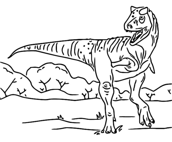 Coloriage Jurassic World La Colo Du Cretace Carnotaurus 8