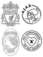 Coloriage Groupe D: Liverpool FC - Ajax Amsterdam - Atalanta Bergame - FC Midtjylland