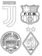 Coloriage Groupe G: Juventus FC - FC Barcelone - Dynamo Kiev - Ferencváros TC
