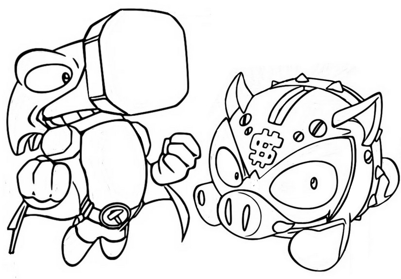 Coloriage Ironhead vs Coink
