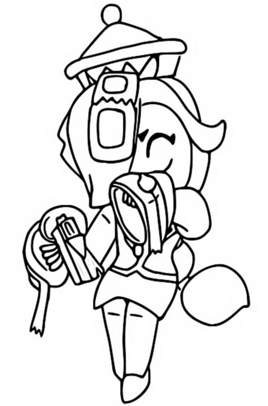 Coloring page Inspector Colette