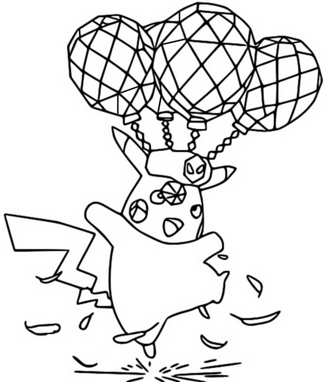 Coloring page Pikachu