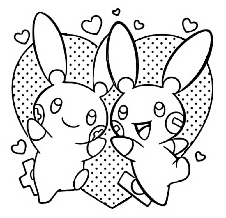 Coloring page Plusle