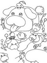 Coloring page Oatchi and friends