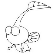 Coloring page Flying, winged