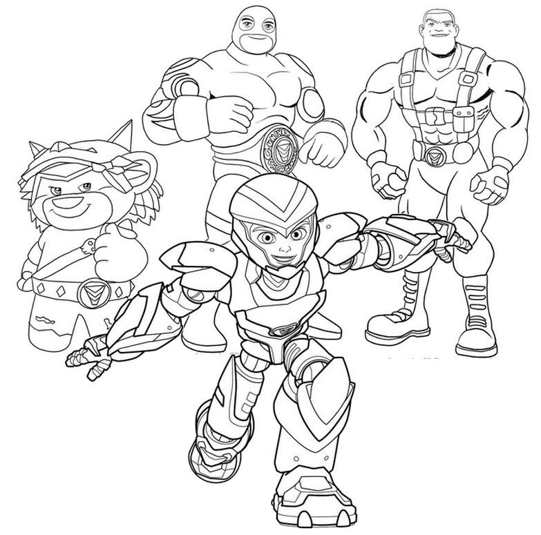 Coloriage Power Players