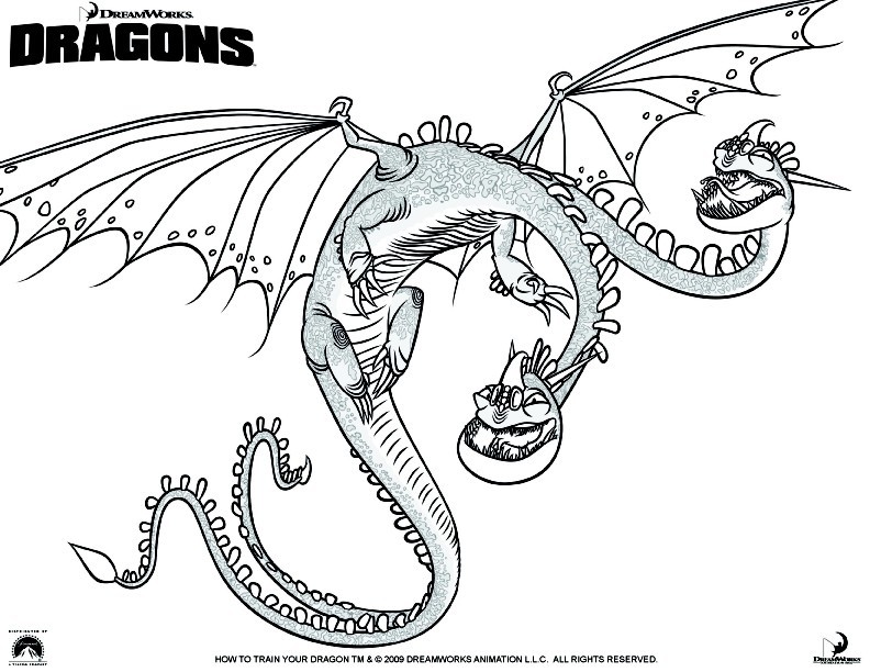 Coloriage Dragons (Dreamworks)