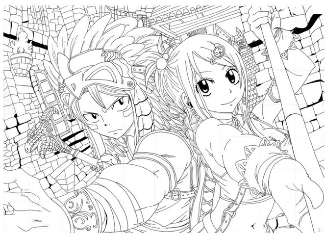 fairy tail lucy coloring pages - photo #30