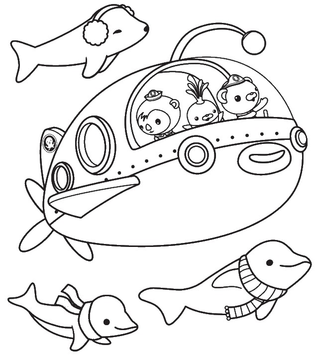 octonauts coloring pages free - photo #2