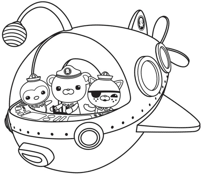 octonauts coloring pages for kids - photo #24