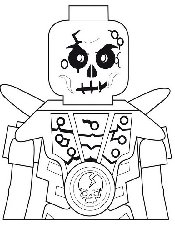 Coloring page Chopov - Skeleton of earth