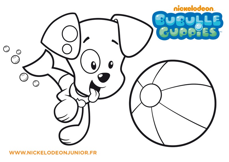 Coloriage Bubulle Guppies