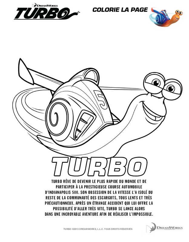 Coloriage Turbo