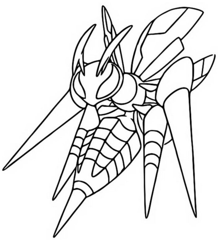 Desenho para colorir Mega Beedrill 15