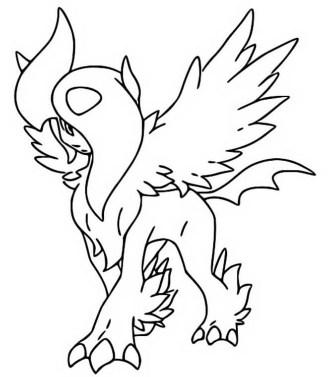 absol pokemon coloring pages - photo #4