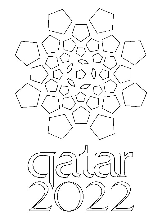 Coloriage Logo Qatar 2022