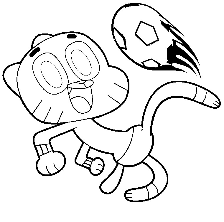 Coloriage Gumball Waterson