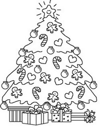 Paroles Mon Beau Sapin à colorier