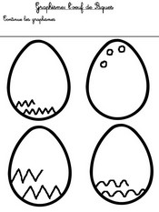 Graphisme oeufs de paques