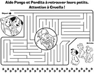 Jeu Aide Pongo et Perdita à retrouver leurs petits!