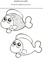 Jeu Graphisme: dessine les écailles du poisson