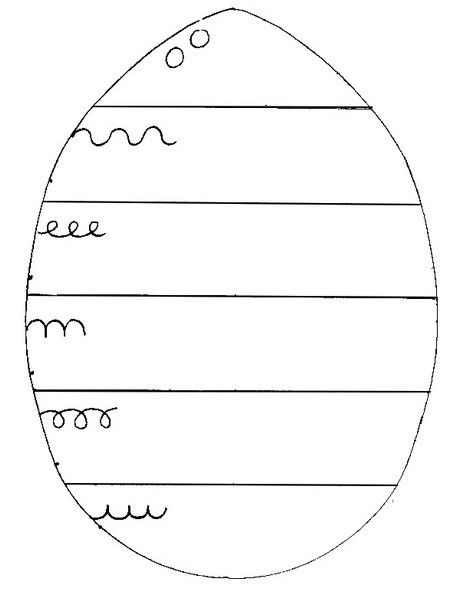 Coloring page End the decoration of eggs