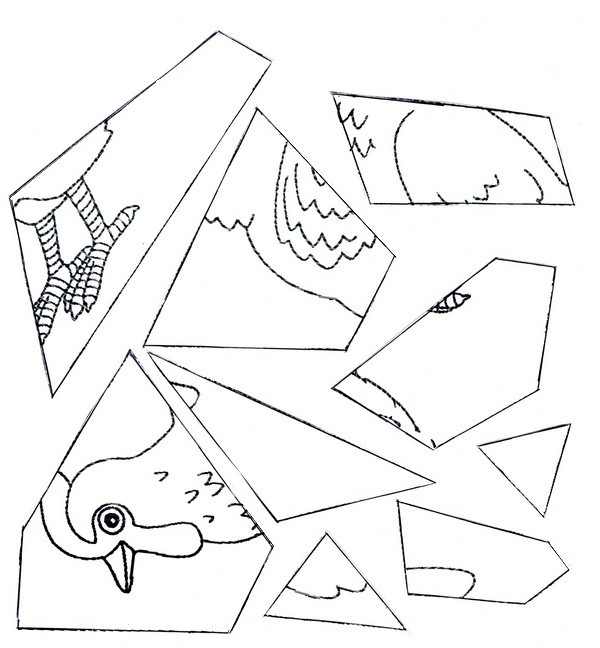 Coloring page Puzzle: Easter