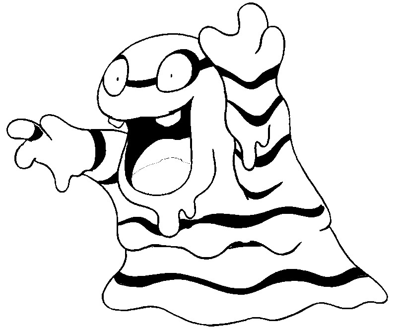 Coloriage Tadmorv Forme d'Alola - Pokémon formes Alola
