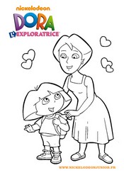 Coloriage Dora l'exploratrice