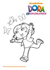 Coloriage Dora l'exploratrice