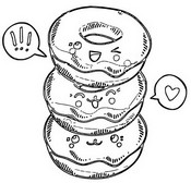 Coloriage Donuts
