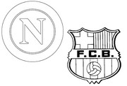 Coloriage 8èmes de finale :  SSC Napoli - FC Barcelona