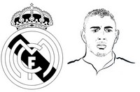 Coloriage Karim Benzema - Real Madrid