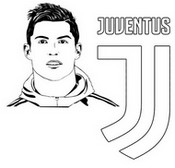 Coloriage Cristiano Ronaldo - FC Juventus