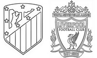 Coloriage 8èmes de finale : Atletico de Madrid - Liverpool FC