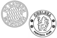 Coloriage 8èmes de finale : FC Bayern München - Chelsea FC