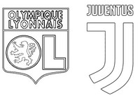 Coloriage 8èmes de finale : Olympique Lyonnais - FC Juventus