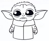 Coloriage Bébé Yoda
