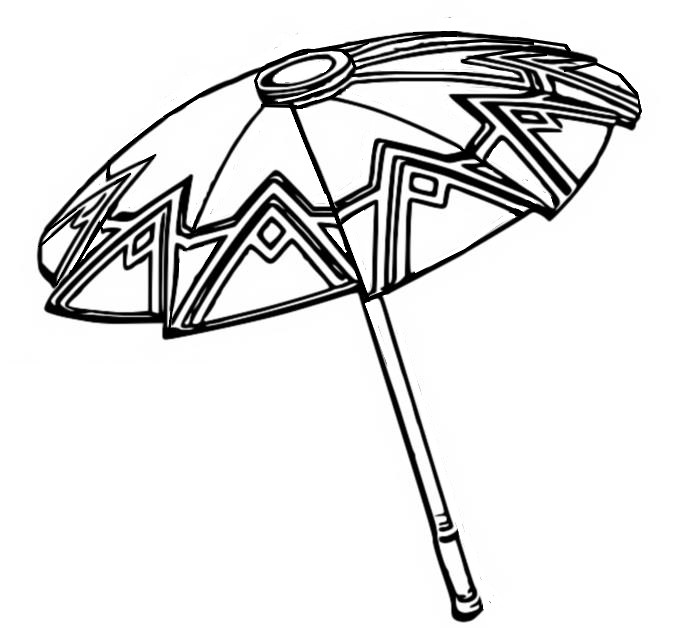 Coloriage Parapluie - Fortnite Chapitre 2 Saison 3