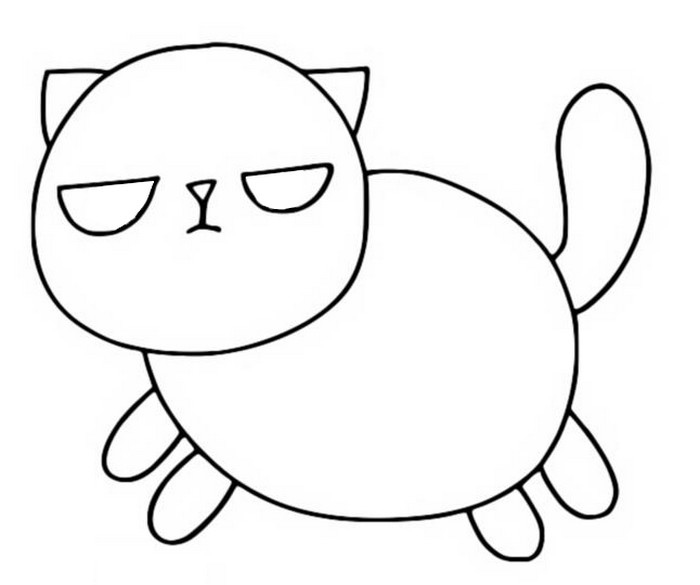 Coloriage Fat Cat Mat - Badanamu