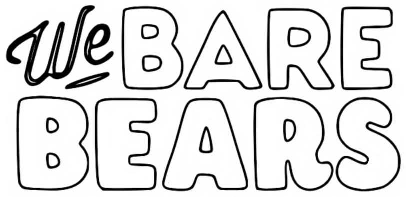 Coloriage Logo - We bare bears Ours pour un et un pour t'ours