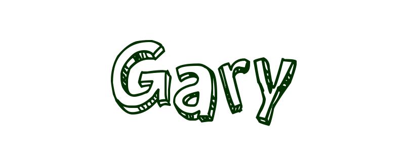Coloriage Gary - Garçon Prénoms G