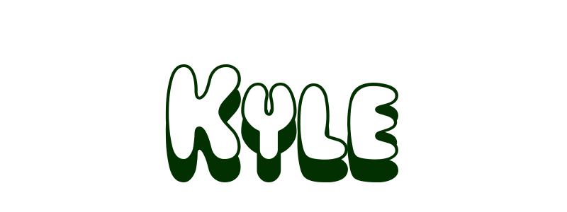 Coloriage Kyle - Garçon Prénoms K